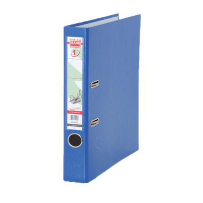 Manu Büro Klasör Dar Plastik Mavi 2035