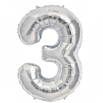 Nedi Balon Folyo 40 Rakam Gümüş 3 10764